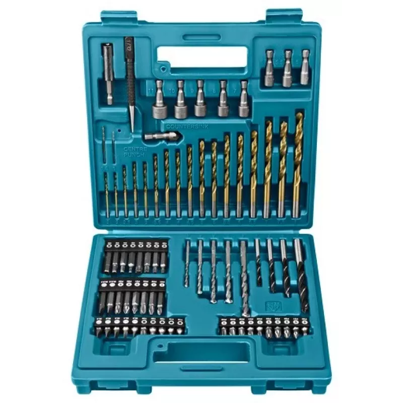 Makita B-49373 75 dalių grąžtų ir atsuktuvų antgalių rinkinys plastikiniame dėkle