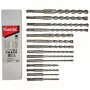 Makita SDS-PLUS gręžtuvų rinkinys 14 vnt. (5-14mm) plastikiniame dėkle D-71956