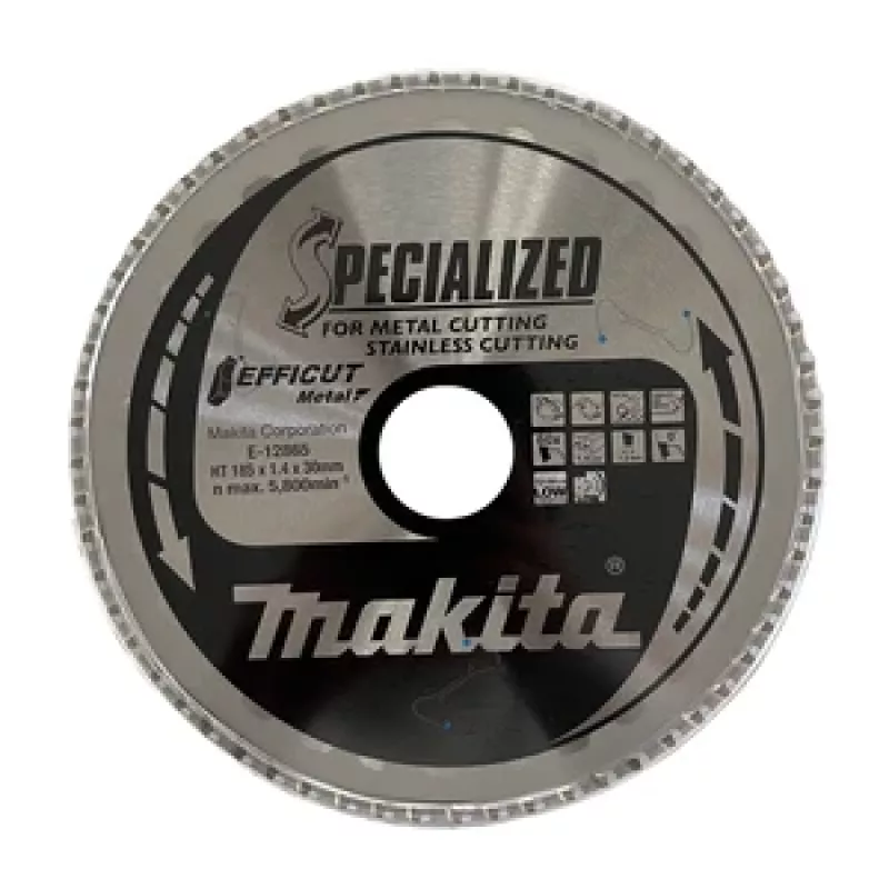 Makita Specialized EFFICUT Circular Saw Blade for Wood and Metal, 185mm, 60 Teeth