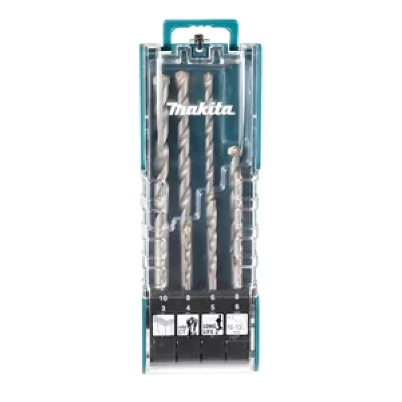 Makita E-15861 SDS-Plus gręžtuvų rinkinys 8 vnt. su kietlydinio antgaliais