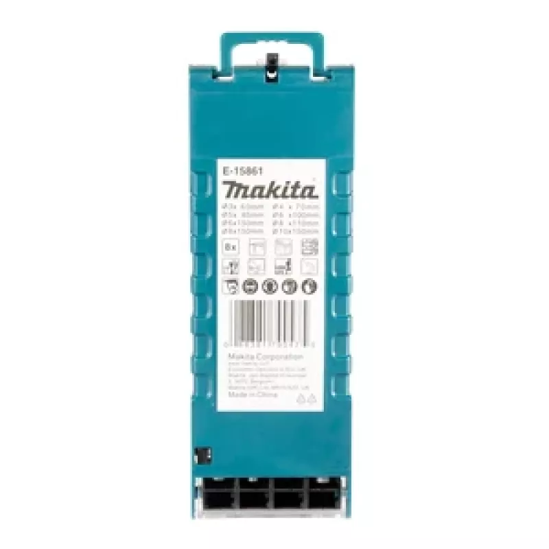 Makita E-15861 SDS-Plus gręžtuvų rinkinys 8 vnt. su kietlydinio antgaliais