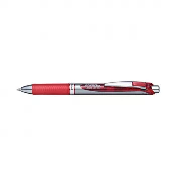 Pentel EnerGel BL80-BX rašiklis, gelinis, įtraukiamas, 0,5 mm adatinis antgalis, raudonas rašalas | ITwork.lt