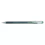 Pentel Hybrid Dual Metallic Gel rašiklis – sidabrinis metalikas – 1,0 mm – su dangteliu