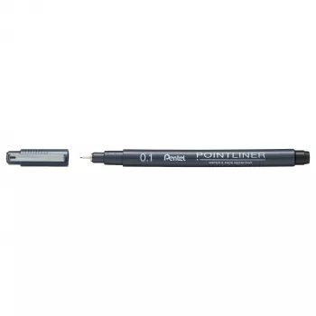 Pentel Pointliner Fineliner juodas 0.1 mm