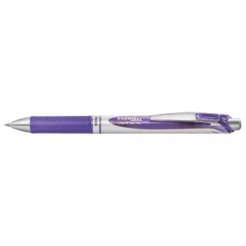 Pentel Energel BL77 Retractable Gel Pen - Purple - 0.7 mm - Water-based Ink