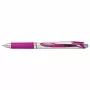 Pentel Energel BL77 rašiklis su paslepiamu antgaliu - rašalo spalva: rausvai raudona - 0.7 mm - vidutinis taškas - sidabriniai akcentai