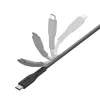 ENERGEA Flow USB-C to Lightning kabelis 1,5 m juodas 60 W 3A PD greitasis įkrovimas MFi sertifikuotas