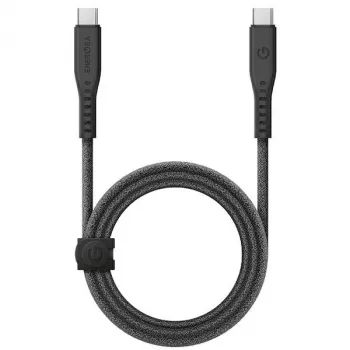 ENERGEA Flow USB-C į USB-C laidas 1,5 m juodas 240W 5A PD greitas įkrovimas