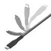ENERGEA Flow USB-C į USB-C laidas 1,5 m juodas 240W 5A PD greitas įkrovimas