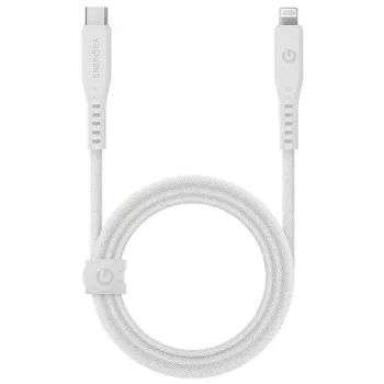 ENERGEA Flow USB-C to Lightning kabelis 1,5 m Baltas 60W 3A PD Greitas Įkrovimas MFi