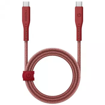ENERGEA Flow USB-C į USB-C laidas 1,5m Raudonas 240W 5A PD Greitas įkrovimas