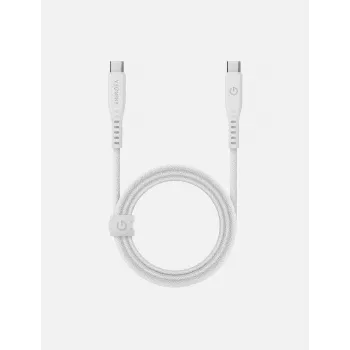 ENERGEA Flow USB-C į USB-C laidas 1,5 m Baltas 240W 5A PD Greitas Įkrovimas