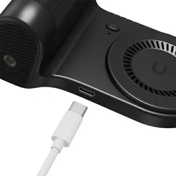 ENERGEA MagCam Grip PG-MCG5K-BLK Magnetinis telefono laikiklis su 5000 mAh power bank, juodas
