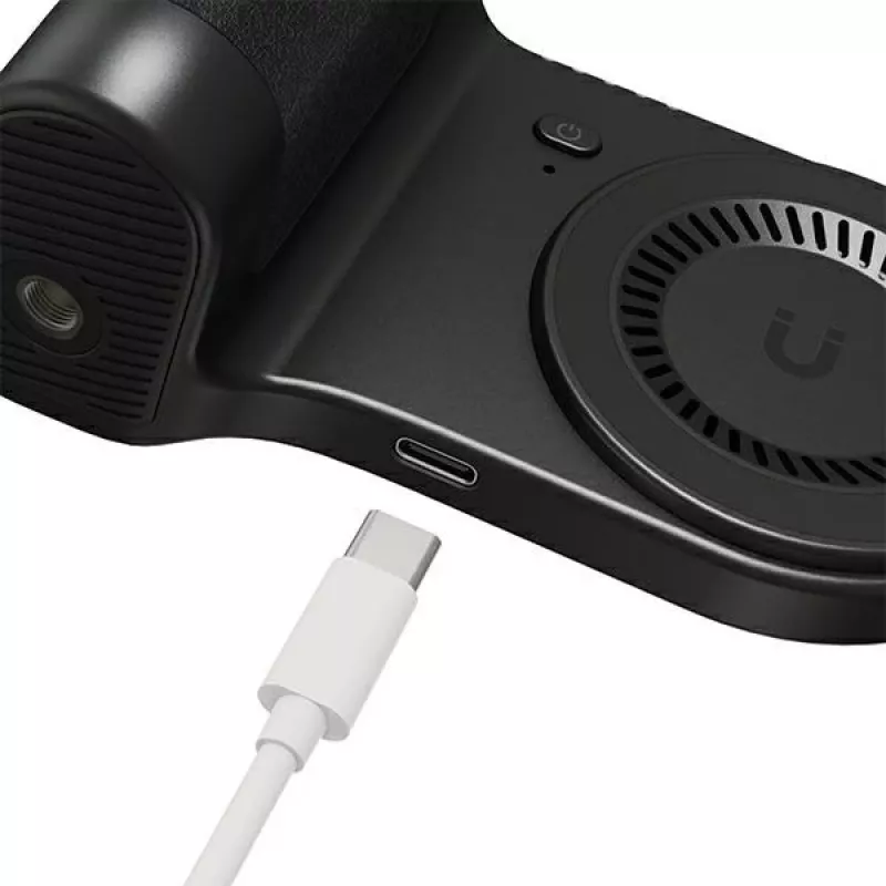 ENERGEA MagCam Grip PG-MCG5K-BLK Magnetinis telefono laikiklis su 5000 mAh power bank, juodas