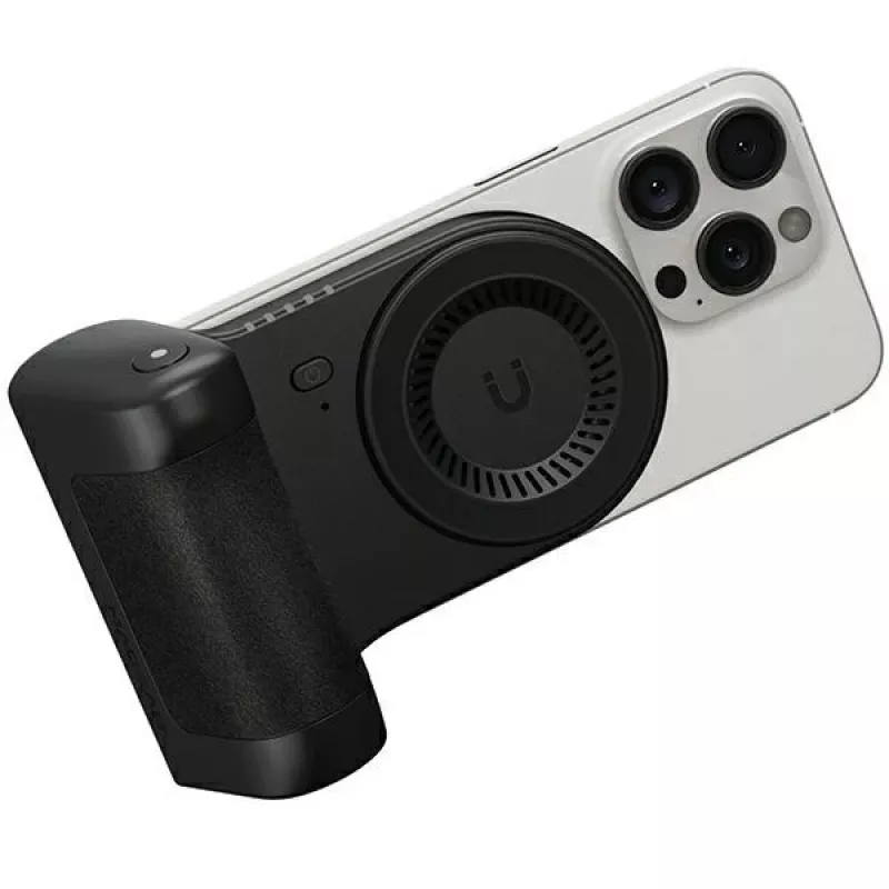ENERGEA MagCam Grip PG-MCG5K-BLK Magnetinis telefono laikiklis su 5000 mAh power bank, juodas
