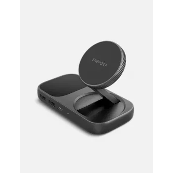 ENERGEA WiDock Plus 7-in-1 USB-C 3.1 Docking Station with Qi2 Wireless Charging, Graphite