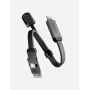 ENERGEA Sheath Key 2-in-1 USB-C į USB-C/USB-A Laidas 15cm Gunmetal