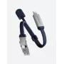 ENERGEA Sheath Key 2-in-1 USB-C į USB-C/USB-A laidas 15 cm mėlynas 60W 480Mbps