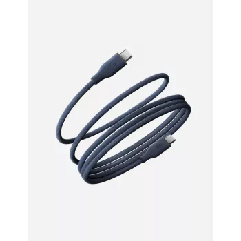 ENERGEA Helix 60 USB-C į USB-C magnetinis kabelis 480Mbps 60W 1,5m mėlynas