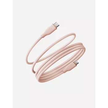 ENERGEA Helix 60 USB-C į USB-C magnetinis kabelis 480Mbps 60W 1,5m Rožinis