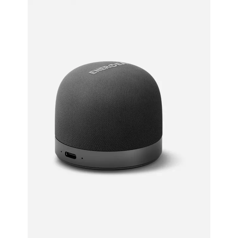 ENERGEA MagAudio Go Plus Qi MagSafe nešiojamas Bluetooth garsiakalbis su dirželiu, Graphite