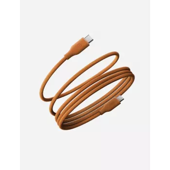ENERGEA Helix 60 USB-C į USB-C magnetinis laidas 480Mbps 60W 1,5m Oranžinė