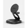 ENERGEA Alumag GYRO 360 Rotating Qi2 Wireless Charger 25W Foldable Gunmetal