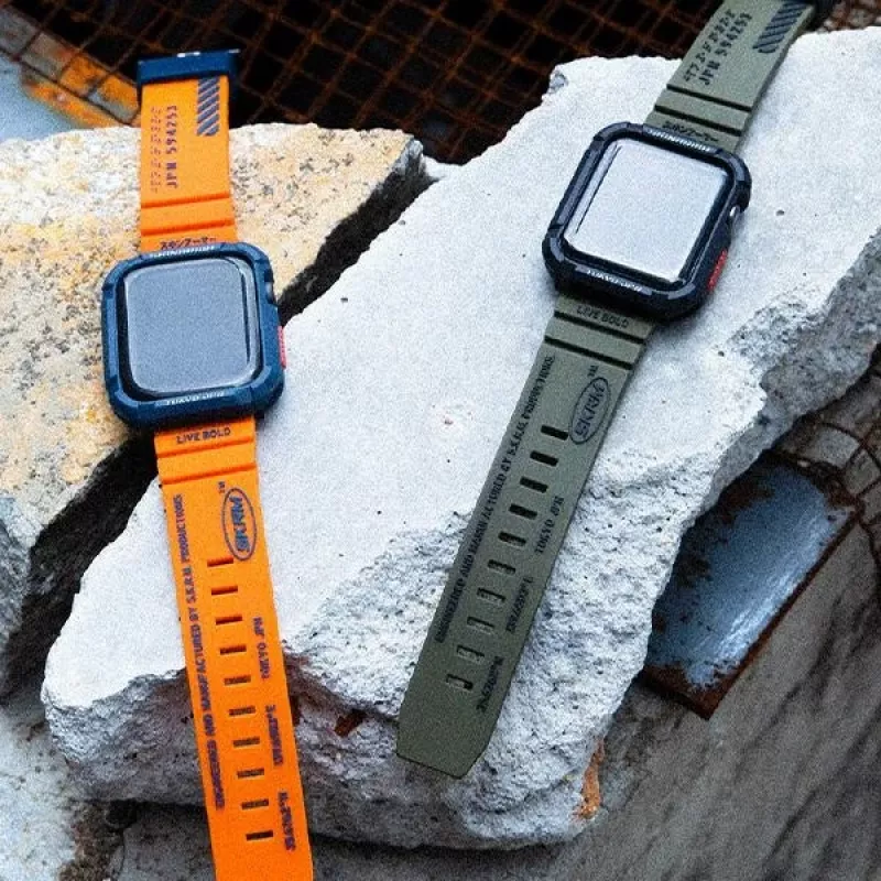 SKINARMA Shokku Watch Strap for Apple Watch 49/46/45/44mm - Smoke