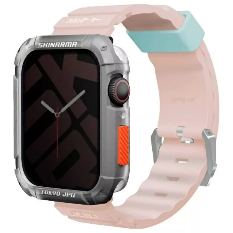 Skinarma Shokku Apple Watch Strap 45/44/42mm Light Pink