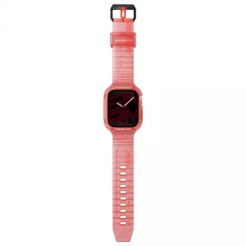 Skinarma Saido 2-in-1 Strap and Case for Apple Watch 45/44mm Red