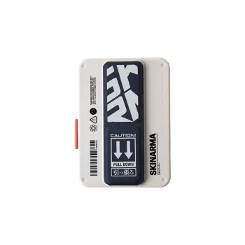 Skinarma Mirage Spunk Wallet Magnetic Grip Stand Ivory