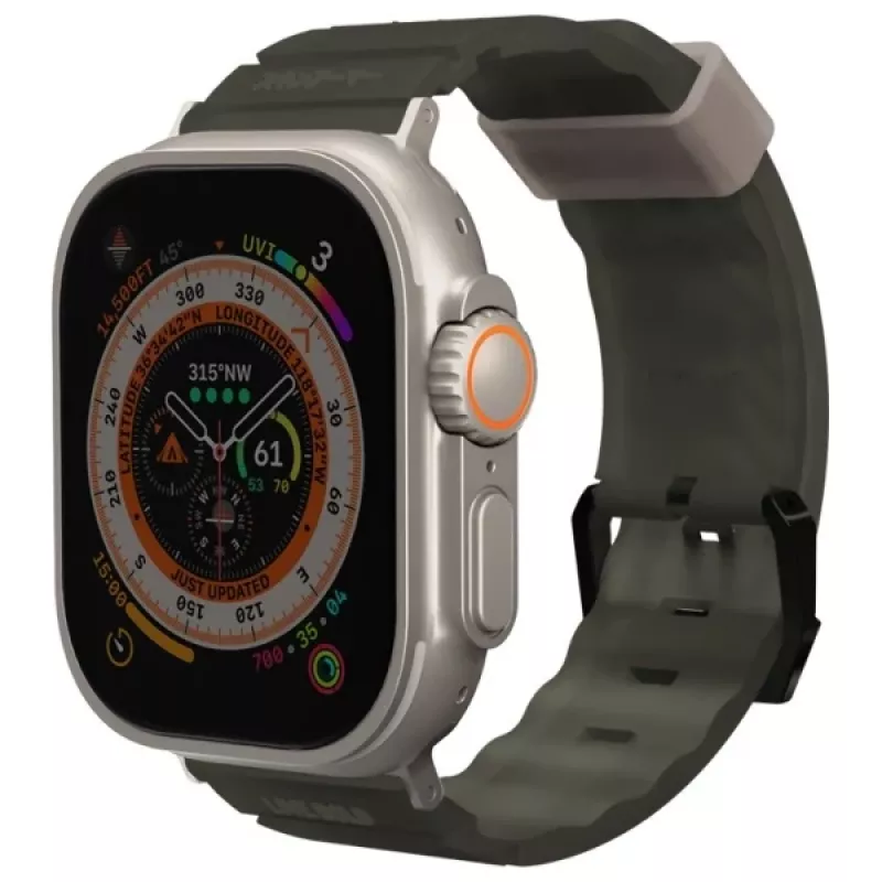 Skinarma Shokku Strap for Apple Watch 49/45/44mm Dark Olive