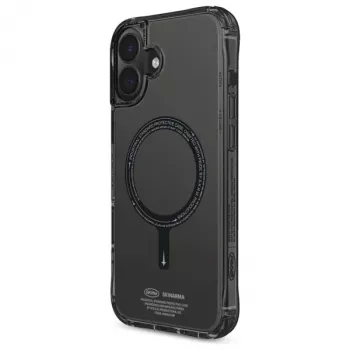 SKINARMA Saido Dėklas, skirtas Apple iPhone 16 6.1 colio, Magnetinis Įkrovimas, Juodas
