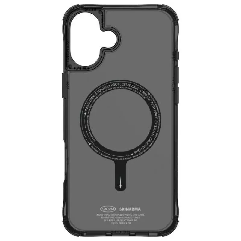 SKINARMA Saido Dėklas, skirtas Apple iPhone 16 6.1 colio, Magnetinis Įkrovimas, Juodas