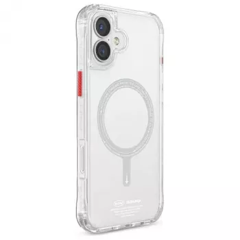 SKINARMA Saido Dėklas, skirtas iPhone 16 Plus 6.7 colio, Magnetinis Įkrovimas, Skaidrus