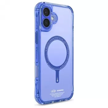 SKINARMA Saido Dėklas, skirtas iPhone 16 Plus 6.7 colio, magnetinis įkrovimas, mėlyna
