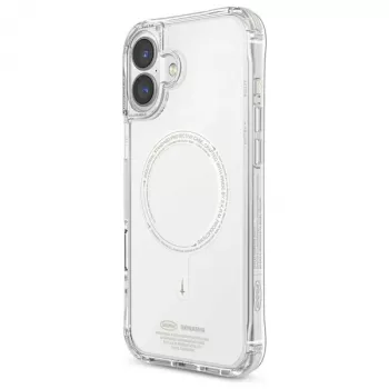 SKINARMA Saido Dėklas, skirtas iPhone 16 Plus 6,7 colio, su magnetiniu įkrovimu, žalias (Niteglow)
