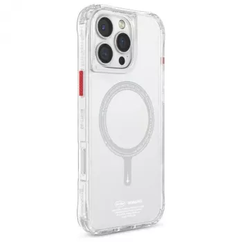 SKINARMA Saido Dėklas, skirtas iPhone 16 Pro 6,3 colio, magnetinis įkrovimas, skaidrus
