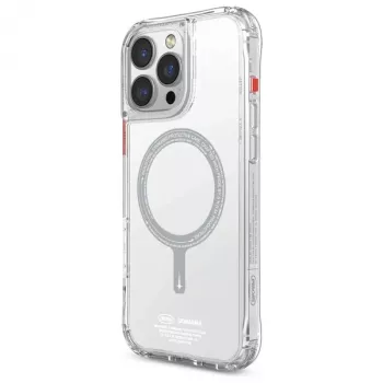 SKINARMA Saido Dėklas, skirtas iPhone 16 Pro 6,3 colio, magnetinis įkrovimas, skaidrus