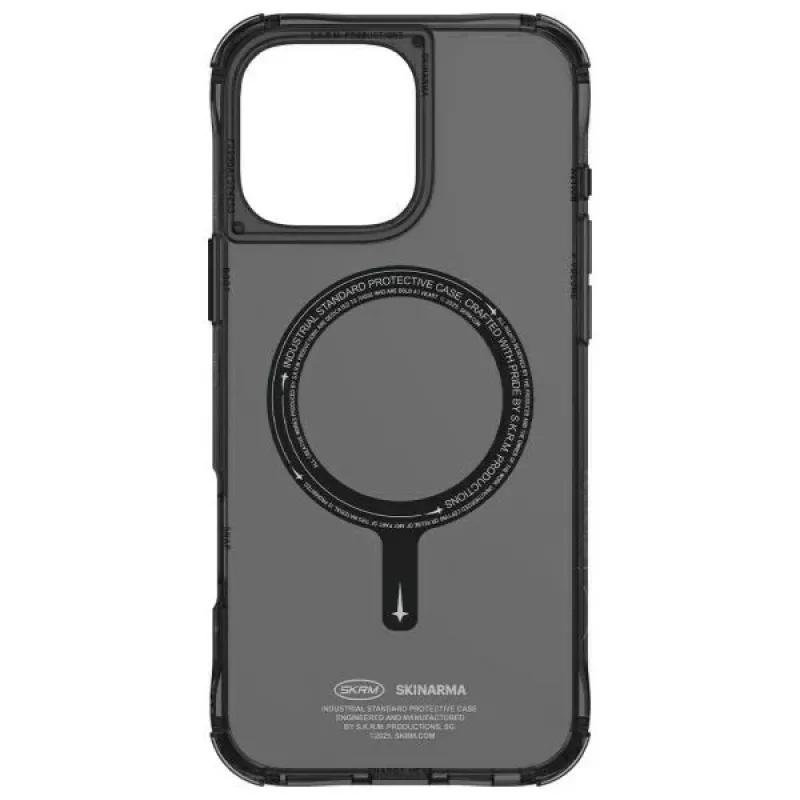 Skinarma Saido Dėklas, skirtas iPhone 16 Pro 6,3 colio, su magnetiniu įkrovimu, juodas