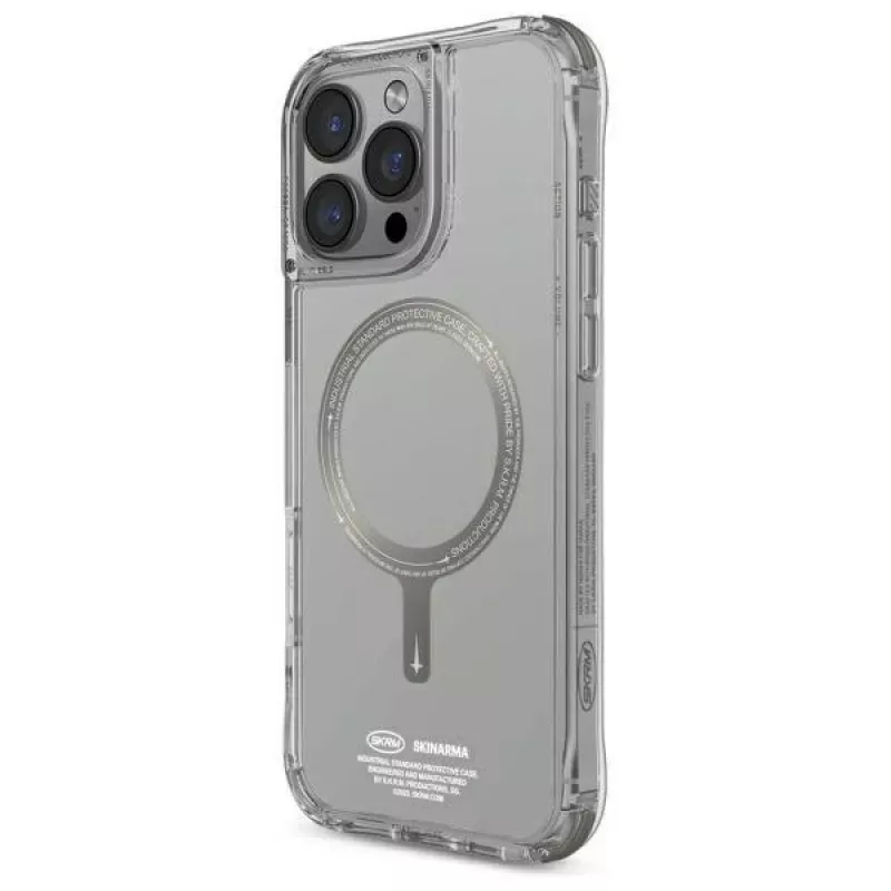 Skinarma Saido Dėklas iPhone 16 Pro 6.3 col. Magnetinis Įkrovimas Titanas