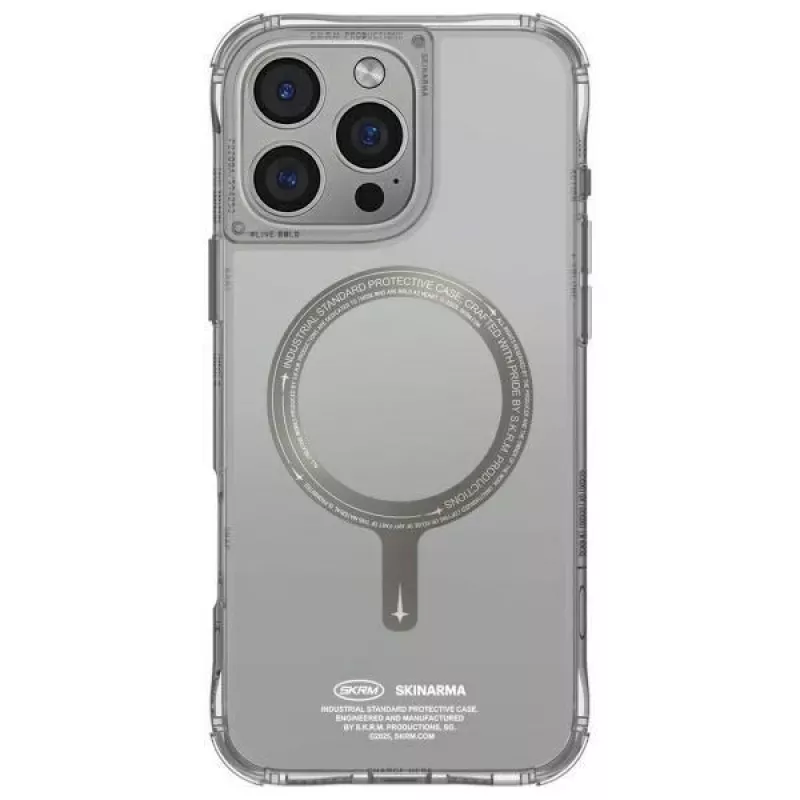 Skinarma Saido Dėklas iPhone 16 Pro 6.3 col. Magnetinis Įkrovimas Titanas