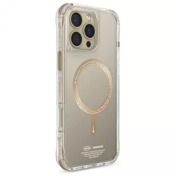 SKINARMA Saido iPhone 16 Pro 6.3 inch Magnetic Charging Case Champagne