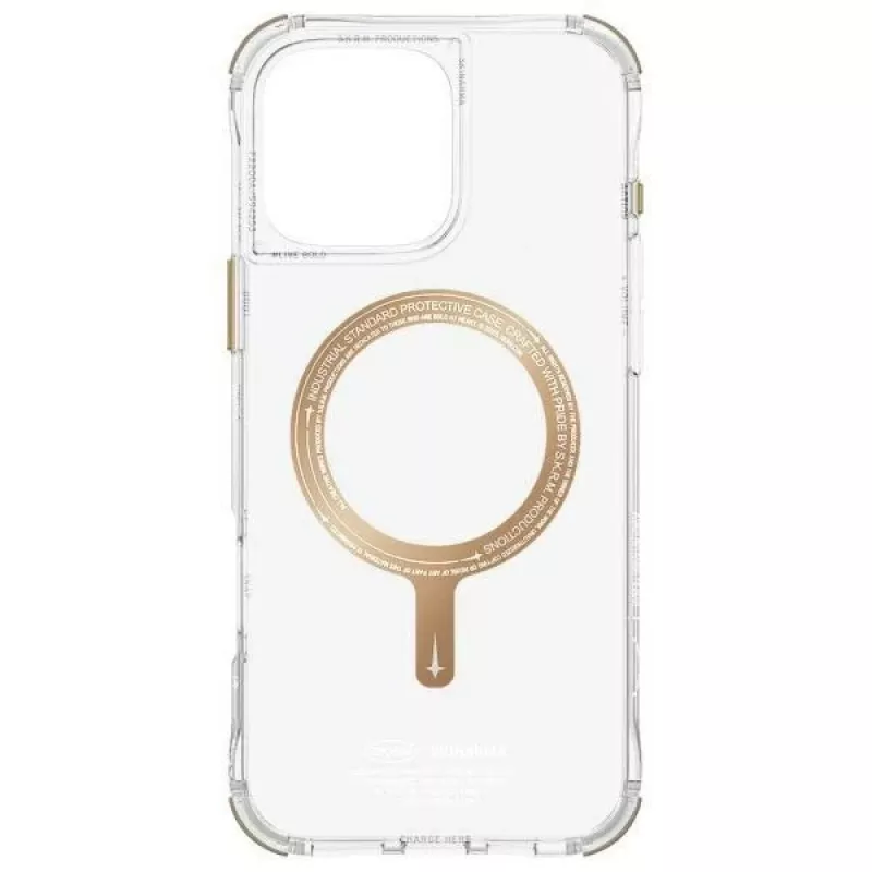 SKINARMA Saido iPhone 16 Pro 6.3 inch Magnetic Charging Case Champagne