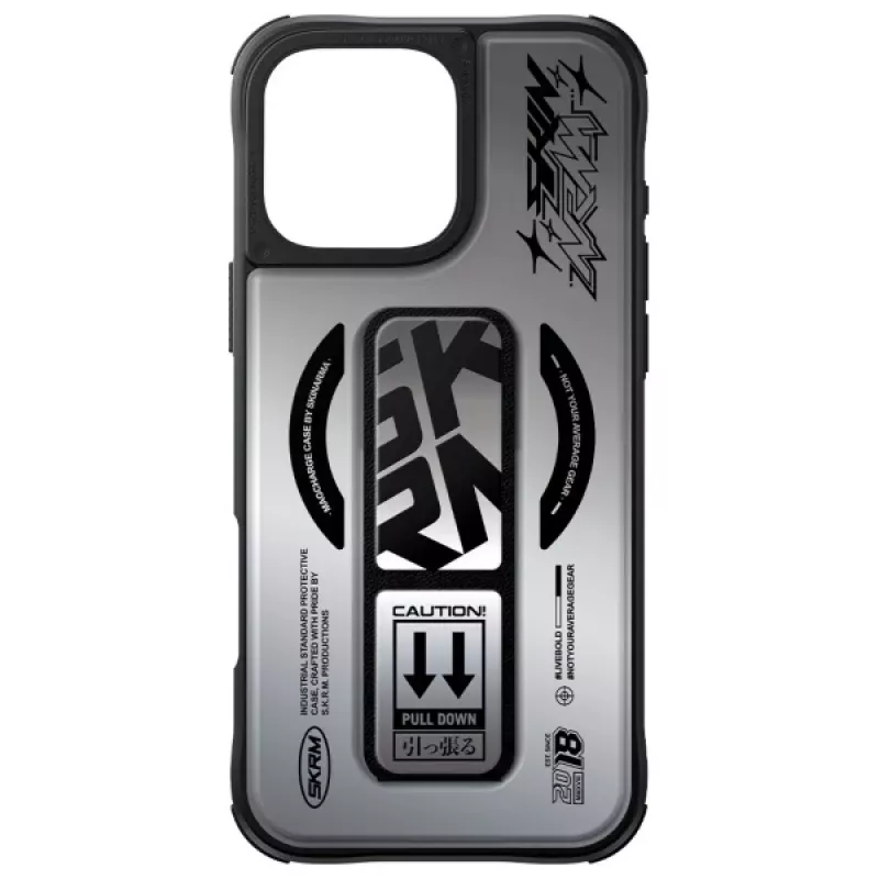 SKINARMA Kira Kobai iPhone 16 Pro 6.3 inch Magnetic Charging Grip Stand Case Chrome