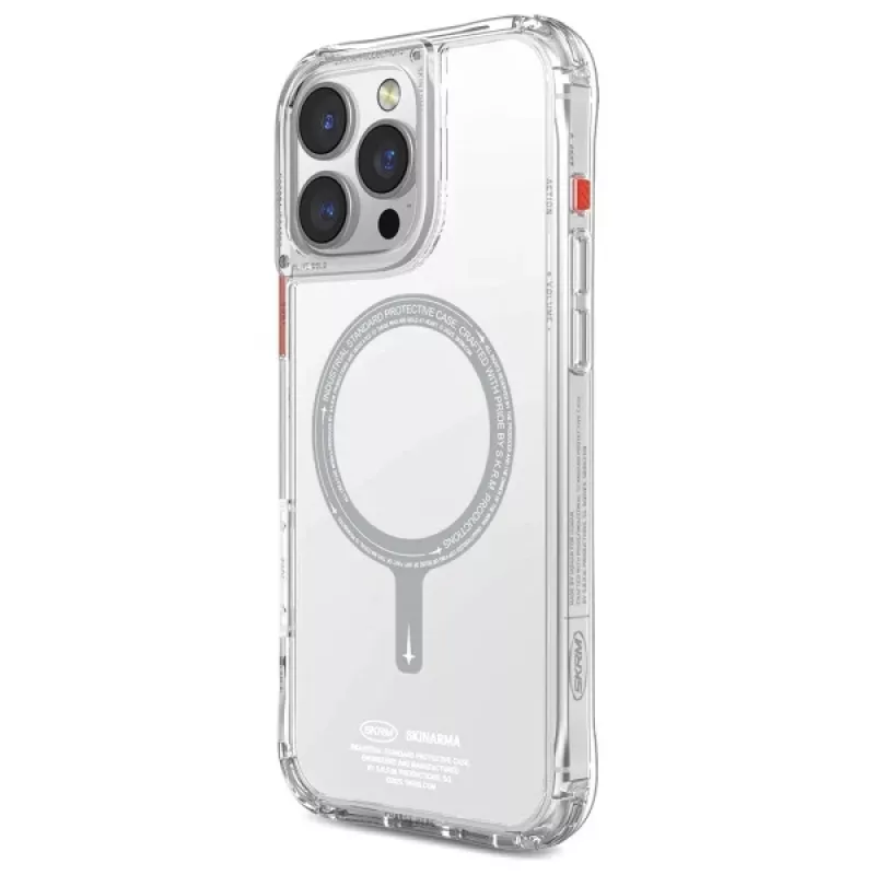 SKINARMA Saido Magnetic Charging Case, skaidrus, iPhone 16 Pro Max 6.9 inch