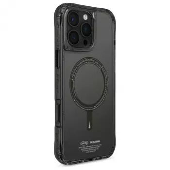 Skinarma Saido Dėklas, skirtas iPhone 16 Pro Max 6,9 colio, su magnetiniu įkrovimu, juodas