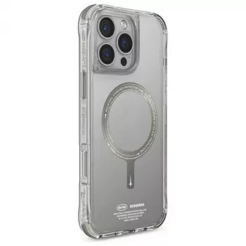 SKINARMA Saido Dėklas, skirtas iPhone 16 Pro Max 6.9 colio, su magnetiniu įkrovimu, titano spalvos