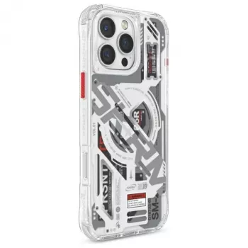 SKINARMA Ekho Magnetic Charging Case, skaidrus, skirtas Apple iPhone 16 Pro Max 6.9 col.