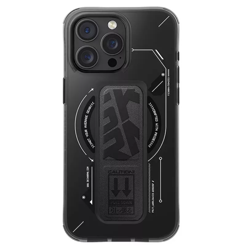 Skinarma Helio Case for iPhone 16 Pro Max 6.9 inch Magnetic Charging + Grip Stand Black